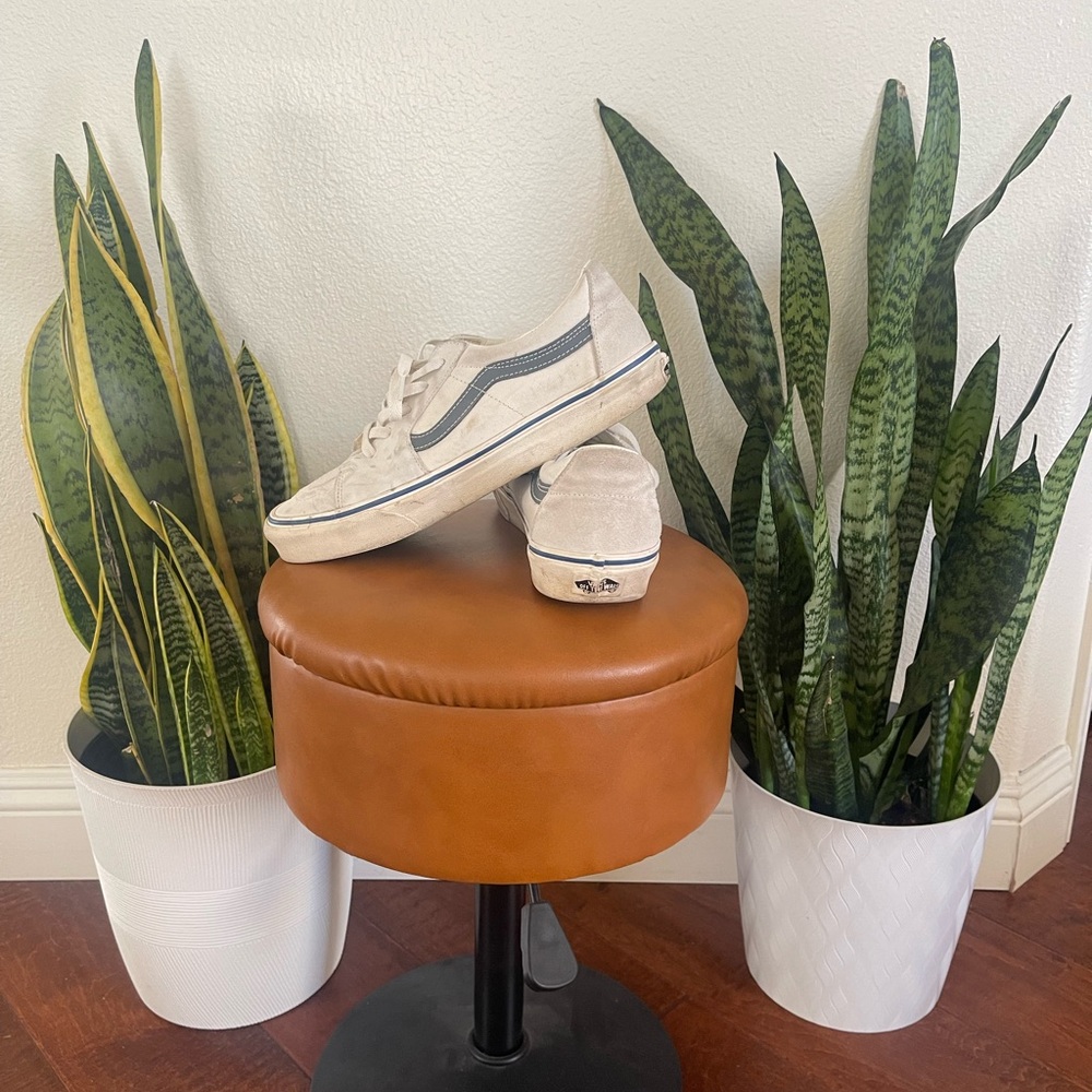Vans White and Black Sneakers